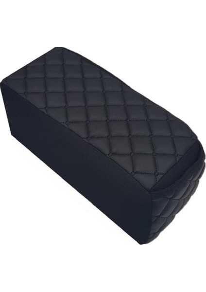 Volkswagen Polo 6r 2009-2017 Kolçak Kol Dayama Üniversal Siyah Deri Siyah Desen Montajsız Cepli