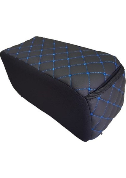 Toyota Corolla 1998-2002 Kolçak Kol Dayama Üniversal Siyah Deri Mavi Desen Montajsız Cepli modelleri