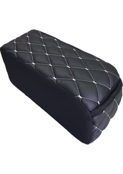 Ranger 2006-2011 Kolçak Kol Dayama Üniversal Siyah Deri Gri Desen Montajsız Cepli