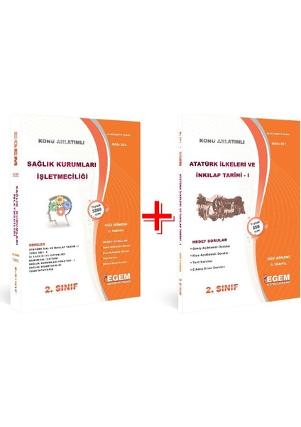 AÖF Sağlık Kurumları İşletmeciliği 2. Sınıf Güz Dön. 3dön. Konu+Soru Set