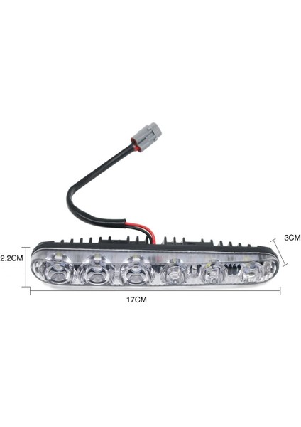 Oto Gündüz LED Lamba Beyaz Renk Sis Farı Metal Kasa 18 Watt