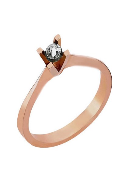 0.05CT Elmas Tektaş Yüzük