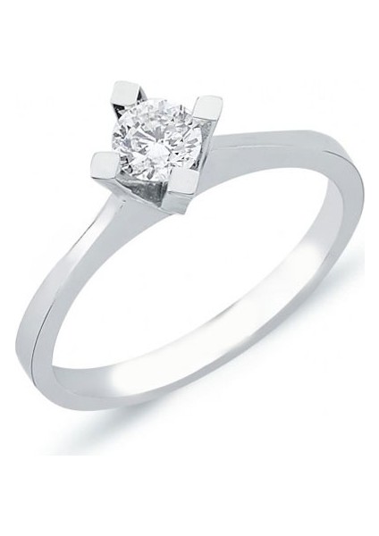 0.23CT Pırlanta Tektaş YÜZÜK-18K