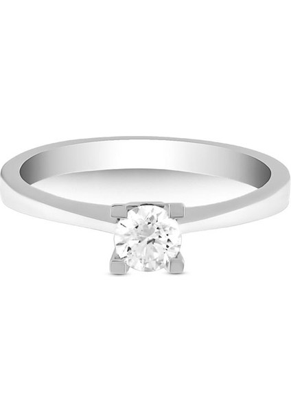 0,23CT Pırlanta Tektaş Yüzük - 18K modelleri