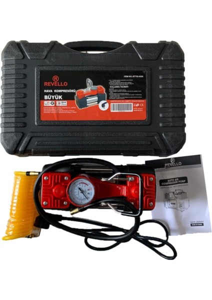 Elektrikli Büyük Hava Kompresörü Çift Piston 220 Watt Kompresör