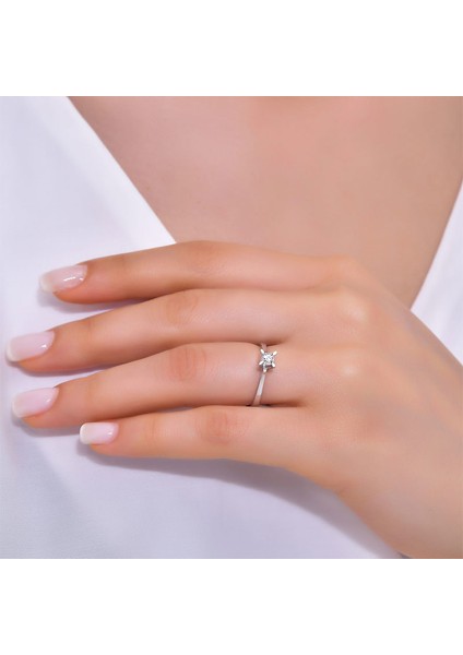 0.16CT Pırlanta Tektaş YÜZÜK-18K fırsatları