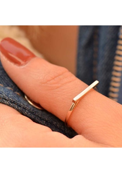 14K Altın Eklem Yüzük