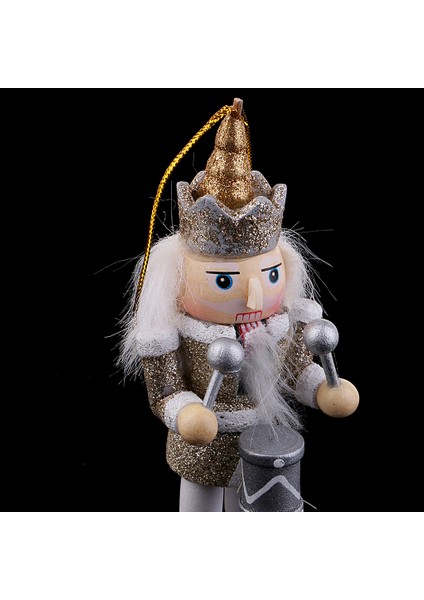 F Fityle 5 Adet 12 cm Ahşap Fındıkkıran Davulcu Asker Rakamlar Modeli Ev Süs Hediye (Yurt Dışından)