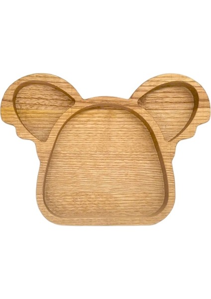 Kestane Ahşap Çocuk Tabak Koala