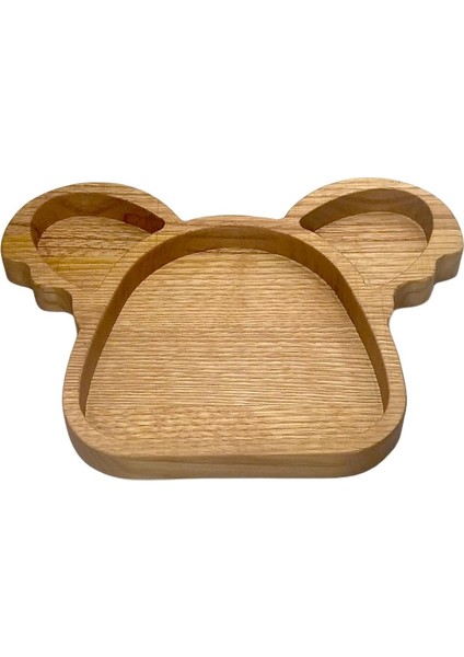 Kestane Ahşap Çocuk Tabak Koala