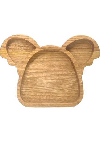 Kestane Ahşap Çocuk Tabak Koala