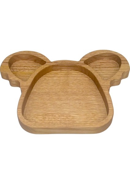 Kestane Ahşap Çocuk Tabak Koala