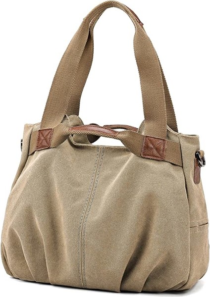 Kadın Casual Retro Retro Retro Hobo Tuval Günlük Cüzdan Üst Kolu Omuz Desteği Alışveriş Çantası (Yurt Dışından)