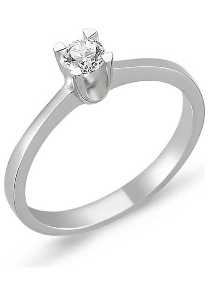 0.24CT Pırlanta Tektaş Yüzük - 18K