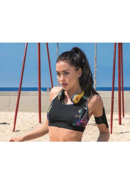 Yeni Inci T20 Siyah (Yoga-Fıtness-Pilates-Koşu) Sporcu Atleti