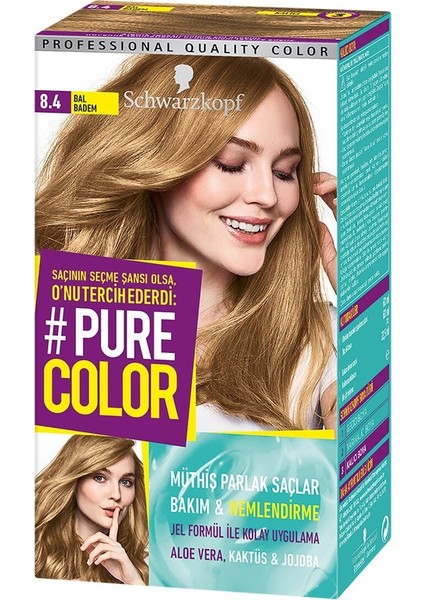 Pure Color Kalıcı Jel Boya 8.4 Bal Badem