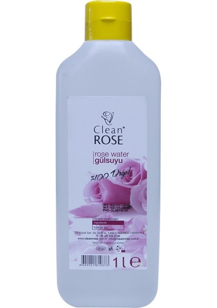 %100 Doğal Gül Suyu 1000 ml