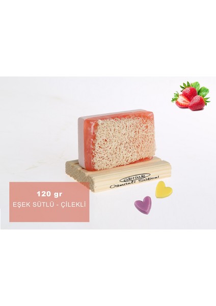 Eşek Sütlü & Çilekli Kabak Lifli Sabun 120GR