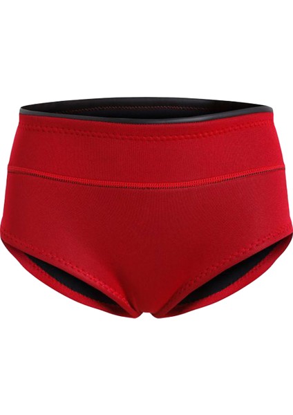 F Fityle Neopren Bikini Pantolon Şort Kırmızı (Yurt Dışından)