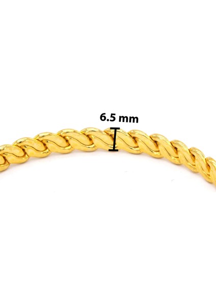 Altın Kaplama 3lü Adana Burması Bilezik (Içi Düz) 6.5 mm fırsatları