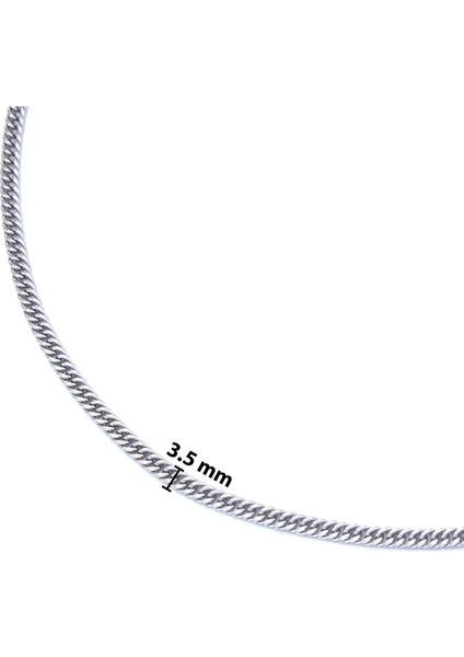 316L Çelik Unisex Zincir 3.5 mm 60 cm modelleri