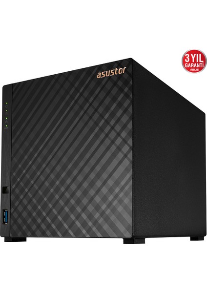 AS1104T Realtek RTD1296 4 Disk Yuvası NAS(4X18TB Desteği) 1GB DDR4 2.5 GBE x 1 USB 3.2 x 2 Depolama Ünitesi