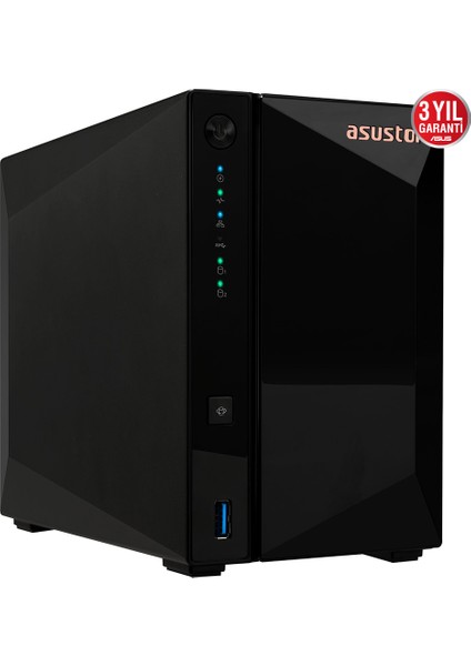 AS3302T Realtek RTD1296 2 Disk Yuvası Nas (2X18TB Desteği) 2GB DDR4 2.5 GBE x 1 USB 3.2 x 3 Depolama Ünitesi