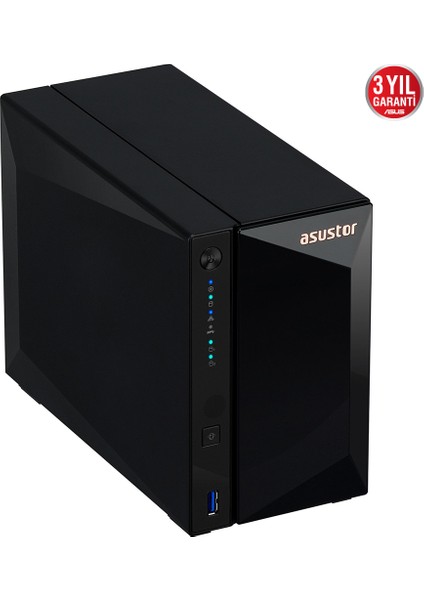 AS3302T Realtek RTD1296 2 Disk Yuvası Nas (2X18TB Desteği) 2GB DDR4 2.5 GBE x 1 USB 3.2 x 3 Depolama Ünitesi