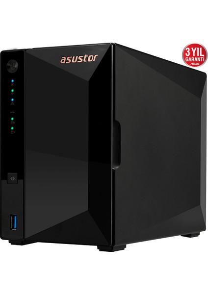 AS3302T Realtek RTD1296 2 Disk Yuvası Nas (2X18TB Desteği) 2GB DDR4 2.5 GBE x 1 USB 3.2 x 3 Depolama Ünitesi