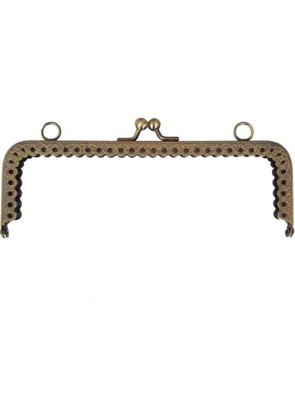 Dikdörtgen Cüzdan Klipsi 20 cm Antik Renk