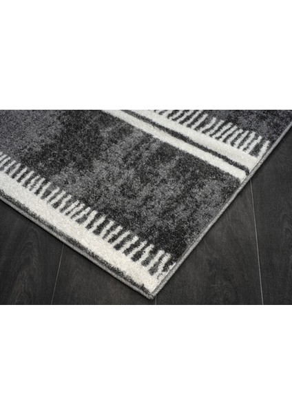 Daymode Siyah Krem Modern Halı DYM002 modelleri