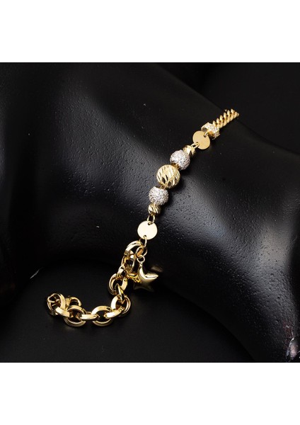 Yıldız 14 Ayar Altın Zincir Bileklik modelleri