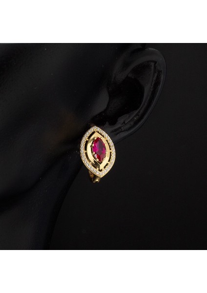 Göz 14 Ayar Taşlı Altın Küpe fiyatları