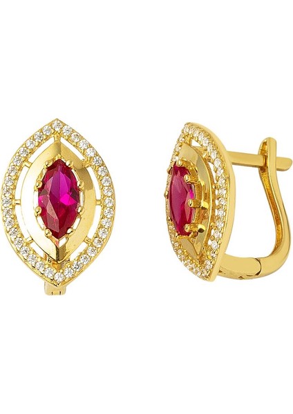 Göz 14 Ayar Taşlı Altın Küpe fırsatları