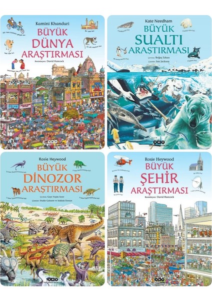 Büyük Şehir/dünya/dinazor/sualtı Araştırması 4 Kitap - Rosie Heywood