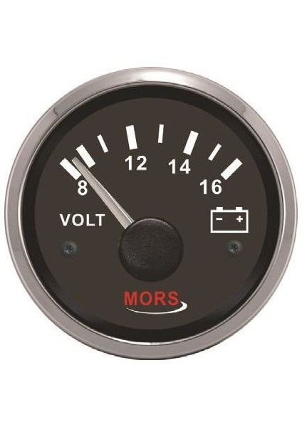 Voltmetre 12 V Siyah