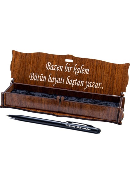Kişiye Özel Mat Siyah Tükenmez Kalem
