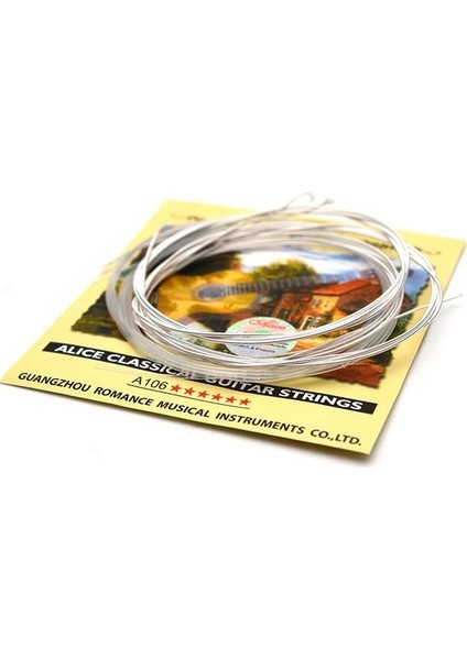 AC106 Klasik Gitar Takım Tel Classical Guitar Strings + 3 Fender Pena