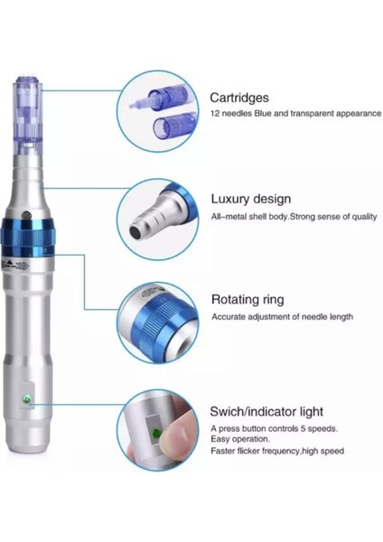 Dr.pen Ultima A6 Otomatik Elektrikli Microneedle Şarj Edilebilir Derma Kalem