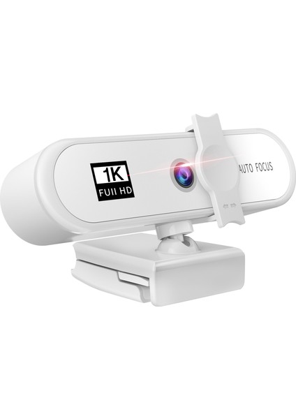 F Fityle 1080 P / 2 K / 4 K Hd Web Kamerası Web Kamera Mikrofon, Tak ve Çalma, Video Arama Kayıt - 1k Beyaz (Yurt Dışından)