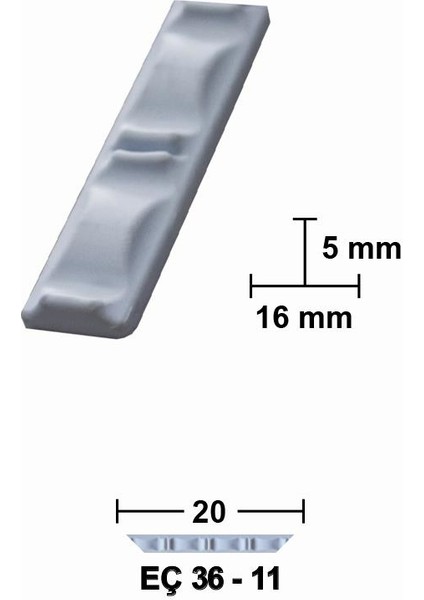 20 cm Esnek Mobilya Çıtası