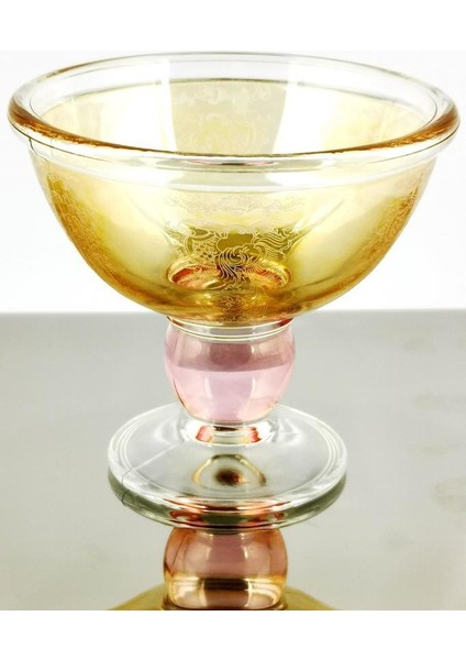 Lüsterli Desenli Cam Şekerlik & Lokumluk