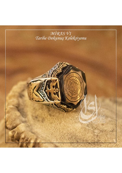Islam Usta Tasarımı Miras Model 1 Gümüş Erkek Yüzük