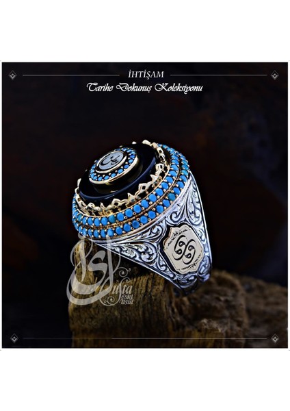 Islam Usta Tasarımı Ihtişam Gümüş Erkek Yüzük fiyatları
