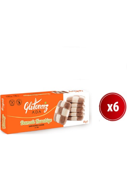 Glutensiz Ada Damalı Kurabiye 81 gr X6