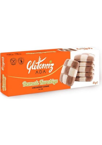 Glutensiz Ada Damalı Kurabiye 81 gr X6