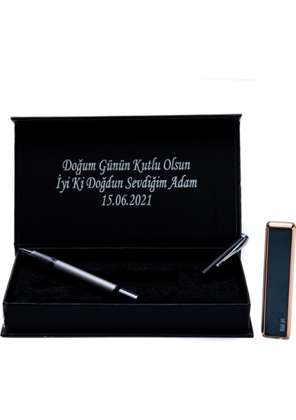 Kalem ve Çakmak Hediyelik Set