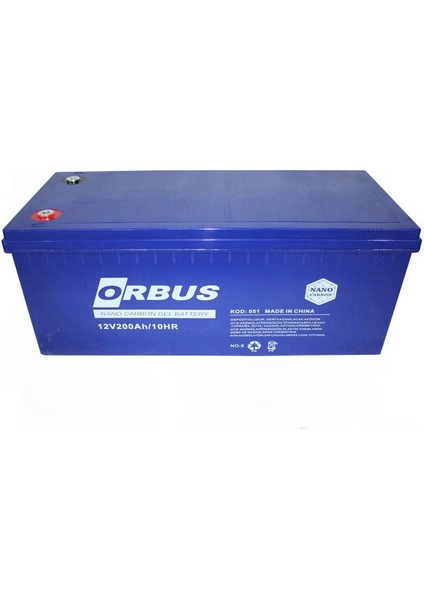 12V 200AH Orbus Jel Akü