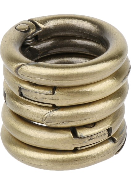 F Fityle Çinko Alaşımlı Mini Anahtarlık Anahtarlık O Tipi Klipsi Kahverengi 10MM (Yurt Dışından) modelleri