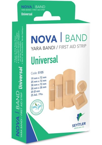 Band Universal Karma Yara Bandı 25 Adet 1 Kutu
